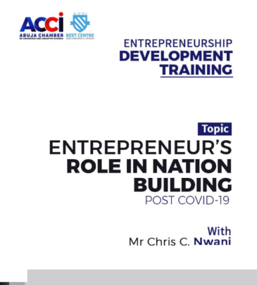 ROLE OF ENTREPRENEURS IN NATION BUILDING
